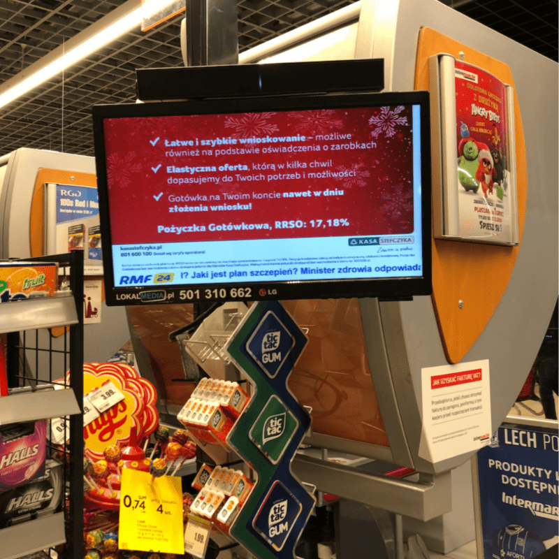 Reklama w supermarketach