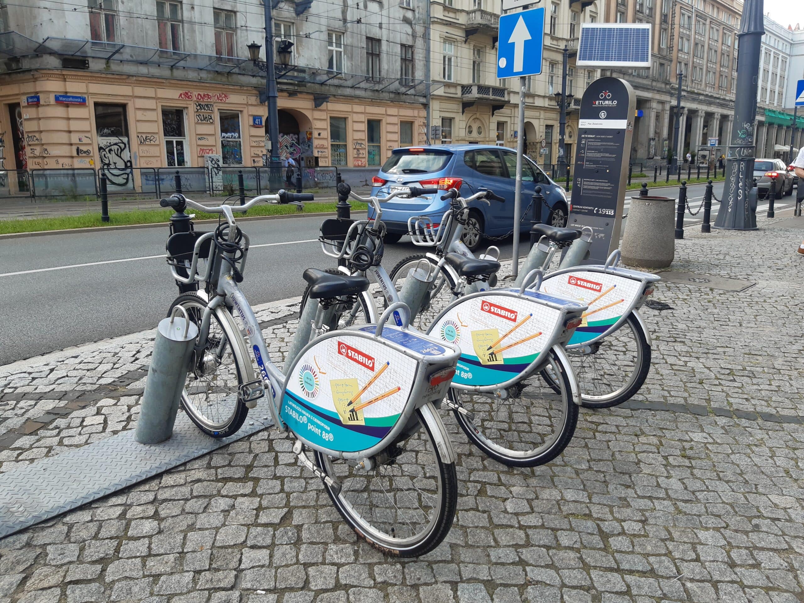 reklama na rowerach miejskich