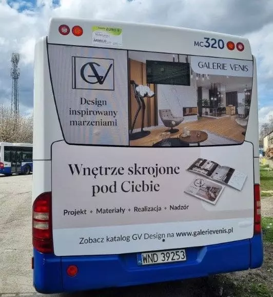 Reklama na autobusach Kraków
