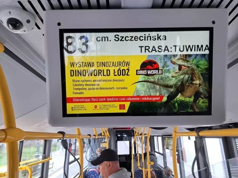 reklama w autobsach tramwajach Łodź