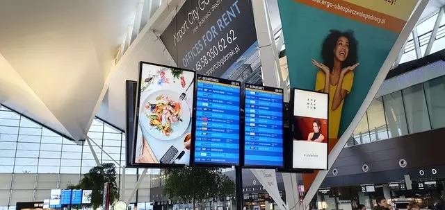 reklama lotnisko Gdańsk